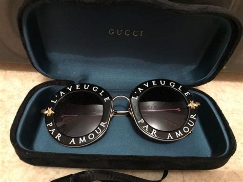 gucci glasses par amour|blinded by love gucci.